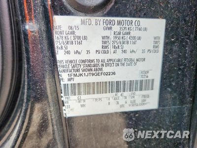 Zdjęcie 13 z 13 samochodu: 2016 FORD EXPEDITION EL XLT VIN:1FMJK1JT9GEF02236 - miniatura