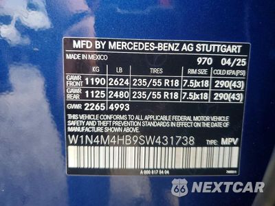 Zdjęcie 12 z 12 samochodu: 2025 MERCEDES-BENZ GLB 250 4MATIC VIN:W1N4M4HB9SW431738 - miniatura