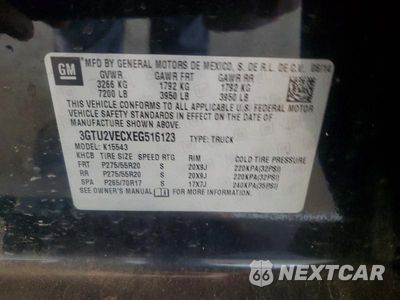 Zdjęcie 12 z 12 samochodu: 2014 GMC SIERRA K1500 SLT VIN:3GTU2VECXEG516123 - miniatura
