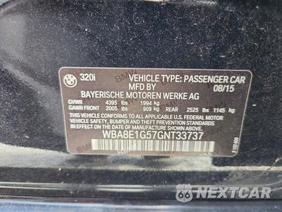 Zdjęcie 13 z 13 samochodu: 2016 BMW 320 I VIN:WBA8E1G57GNT33737 - miniatura