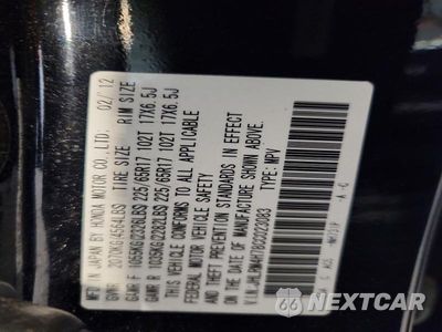 Zdjęcie 13 z 13 samochodu: 2012 HONDA CR-V EXL VIN:JHLRM4H78CC023083 - miniatura