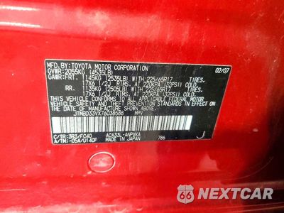 Zdjęcie 13 z 13 samochodu: 2007 TOYOTA RAV4 BASE VIN:JTMBD33VX76038588 - miniatura