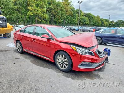 Czwarte zdjęcie samochodu z boku: 2017 HYUNDAI SONATA SPORT VIN:5NPE34AF4HH551506 - miniatura