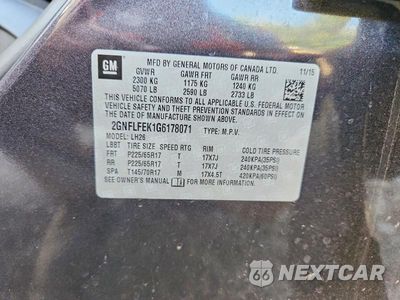 Zdjęcie 13 z 13 samochodu: 2016 CHEVROLET EQUINOX LT VIN:2GNFLFEK1G6178071 - miniatura