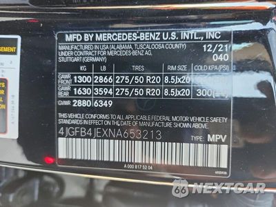 Zdjęcie 13 z 13 samochodu: 2022 MERCEDES-BENZ GLE 350 VIN:4JGFB4JEXNA653213 - miniatura