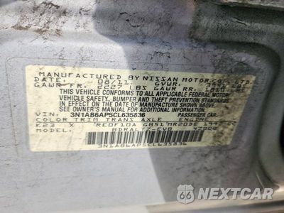 Zdjęcie 12 z 12 samochodu: 2012 NISSAN SENTRA 2.0 VIN:3N1AB6AP5CL635836 - miniatura