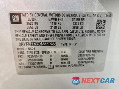Zdjęcie 13 z 13 samochodu: 2016 CADILLAC SRX LUXURY COLLECTION VIN:3GYFNEE32GS560255 - miniatura
