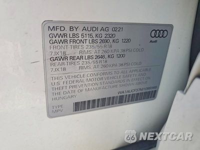 Zdjęcie 13 z 13 samochodu: 2021 AUDI Q3 PREMIUM 40 VIN:WA1AUCF37M1095968 - miniatura