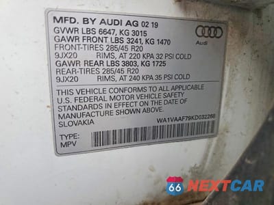 Zdjęcie 13 z 13 samochodu: 2019 AUDI Q7 PRESTIGE VIN:WA1VAAF79KD032268 - miniatura