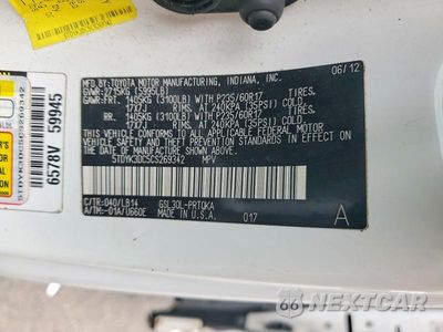 Zdjęcie 14 z 14 samochodu: 2012 TOYOTA SIENNA XLE 8-PASSENGER VIN:5TDYK3DC5CS269342 - miniatura