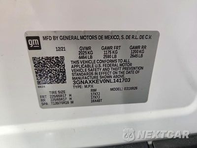 Zdjęcie 14 z 14 samochodu: 2022 CHEVROLET EQUINOX LT VIN:3GNAXKEV0NL141703 - miniatura