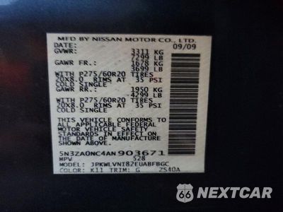 Zdjęcie 13 z 13 samochodu: 2010 INFINITI QX56 BASE VIN:5N3ZA0NC4AN903671 - miniatura