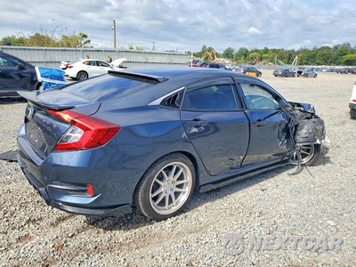 Trzecie zdjęcie samochodu z tyłu: 2019 HONDA CIVIC LX VIN:19XFC2F63KE014249 - miniatura