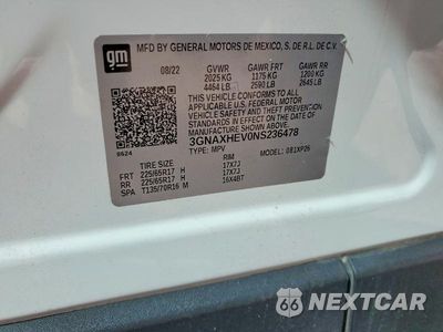 Zdjęcie 13 z 13 samochodu: 2022 CHEVROLET EQUINOX LS VIN:3GNAXHEV0NS236478 - miniatura