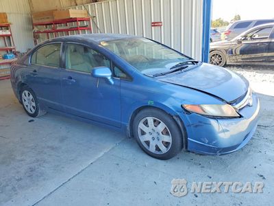 Czwarte zdjęcie samochodu z boku: 2006 HONDA CIVIC LX VIN:JHMFA165X6S002432 - miniatura