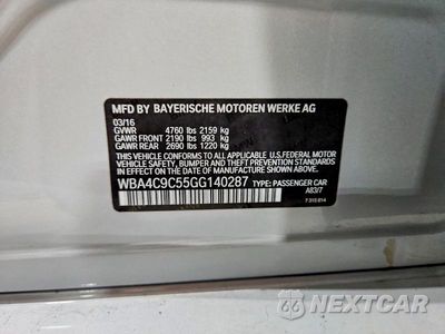 Zdjęcie 12 z 12 samochodu: 2016 BMW 428 XI GRAN COUPE SULEV VIN:WBA4C9C55GG140287 - miniatura