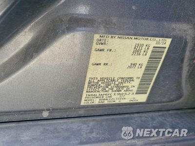 Zdjęcie 13 z 13 samochodu: 2015 NISSAN ALTIMA 2.5 S VIN:1N4AL3AP6FC190523 - miniatura