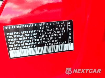 Zdjęcie 12 z 12 samochodu: 2016 VOLKSWAGEN JETTA SPORT VIN:3VWD17AJ9GM250291 - miniatura