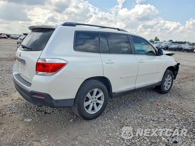 Trzecie zdjęcie samochodu z tyłu: 2012 TOYOTA HIGHLANDER BASE VIN:5TDZK3EH4CS057739 - miniatura