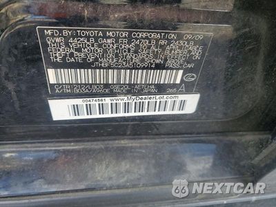 Zdjęcie 13 z 13 samochodu: 2010 LEXUS IS 250 BASE VIN:JTHBF5C23A5109914 - miniatura