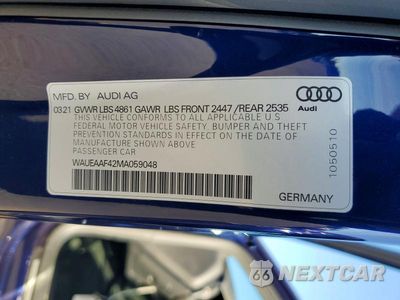 Zdjęcie 13 z 13 samochodu: 2021 AUDI A4 PREMIUM PLUS 45 VIN:WAUEAAF42MA059048 - miniatura