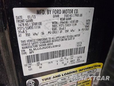 Zdjęcie 13 z 13 samochodu: 2013 LINCOLN NAVIGATOR L VIN:5LMJJ3J52DEL03912 - miniatura