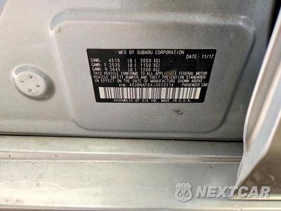 Zdjęcie 12 z 12 samochodu: 2018 SUBARU LEGACY 2.5I PREMIUM VIN:4S3BNAF6XJ3023314 - miniatura