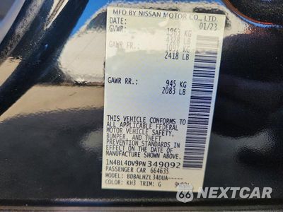 Zdjęcie 13 z 13 samochodu: 2023 NISSAN ALTIMA SV VIN:1N4BL4DV9PN349092 - miniatura