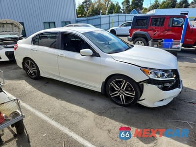 Czwarte zdjęcie samochodu z boku: 2016 HONDA ACCORD SPORT VIN:1HGCR2F51GA198997 - miniatura