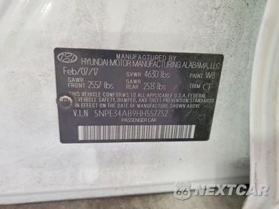 Zdjęcie 12 z 12 samochodu: 2017 HYUNDAI SONATA SPORT 2.0T VIN:5NPE34AB9HH557752 - miniatura