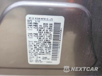 Zdjęcie 13 z 13 samochodu: 2010 NISSAN ROGUE S VIN:JN8AS5MVXAW127715 - miniatura