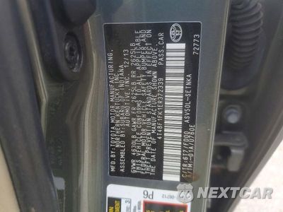 Zdjęcie 12 z 12 samochodu: 2014 TOYOTA CAMRY LE VIN:4T4BF1FK1ER372339 - miniatura