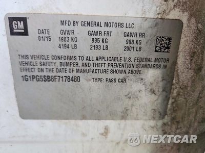 Zdjęcie 12 z 12 samochodu: 2015 CHEVROLET CRUZE LTZ VIN:1G1PG5SB8F7178480 - miniatura