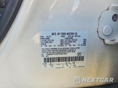 Zdjęcie 13 z 13 samochodu: 2023 FORD EXPLORER LIMITED VIN:1FMSK7FH2PGA67642 - miniatura