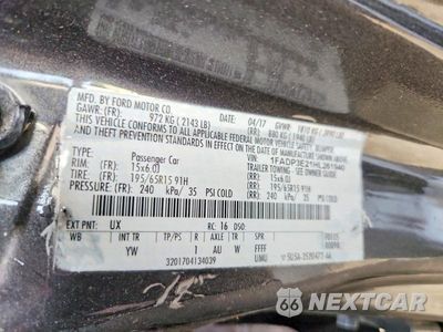 Zdjęcie 12 z 12 samochodu: 2017 FORD FOCUS S VIN:1FADP3E21HL261940 - miniatura