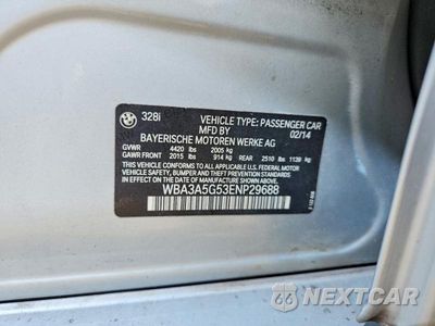 Zdjęcie 12 z 12 samochodu: 2014 BMW 328 I VIN:WBA3A5G53ENP29688 - miniatura