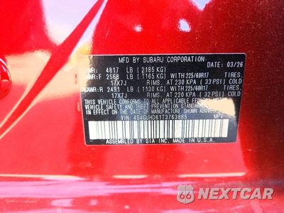 Zdjęcie 12 z 12 samochodu: 2026 SUBARU CROSSTREK PREMIUM VIN:4S4GUHD61T3763885 - miniatura