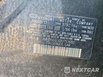 Zdjęcie 12 z 12 samochodu: 2013 HYUNDAI ELANTRA GLS VIN:KMHDH4AE4DU753682 - miniatura