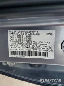Zdjęcie 12 z 12 samochodu: 2026 HONDA ACCORD HYBRID SPORT-L VIN:1HGCY2F76TA016306 - miniatura
