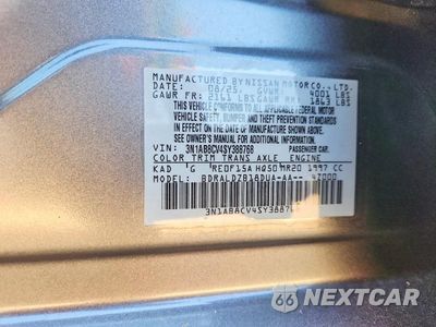 Zdjęcie 12 z 12 samochodu: 2025 NISSAN SENTRA SV VIN:3N1AB8CV4SY388768 - miniatura