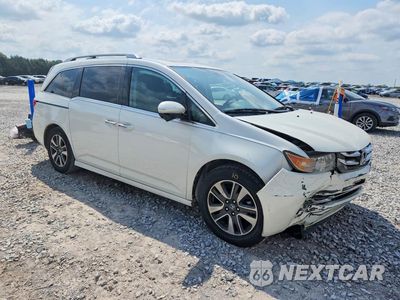 Czwarte zdjęcie samochodu z boku: 2015 HONDA ODYSSEY TOURING VIN:5FNRL5H96FB026384 - miniatura