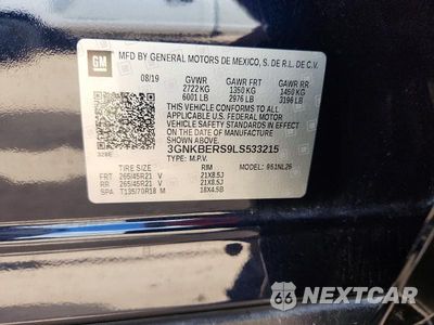 Zdjęcie 12 z 12 samochodu: 2020 CHEVROLET BLAZER RS VIN:3GNKBERS9LS533215 - miniatura