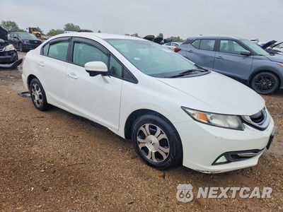 Czwarte zdjęcie samochodu z boku: 2014 HONDA CIVIC HYBRID VIN:19XFB4F21EE000155 - miniatura