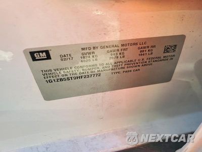 Zdjęcie 12 z 12 samochodu: 2017 CHEVROLET MALIBU LS VIN:1G1ZB5ST9HF237772 - miniatura