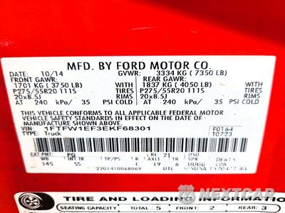 Zdjęcie 12 z 12 samochodu: 2014 FORD F150 SUPERCREW VIN:1FTFW1EF3EKF68301 - miniatura