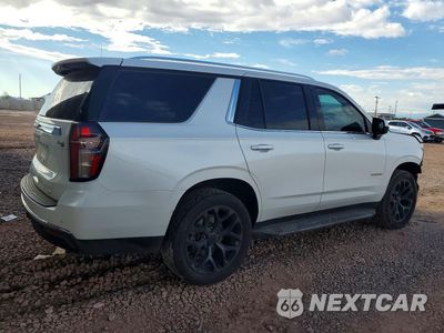 Trzecie zdjęcie samochodu z tyłu: 2022 CHEVROLET TAHOE C1500 LT VIN:1GNSCNKD0NR325691 - miniatura