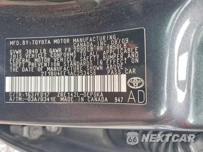 Zdjęcie 12 z 12 samochodu: 2010 TOYOTA COROLLA S VIN:2T1BU4EE1AC253456 - miniatura
