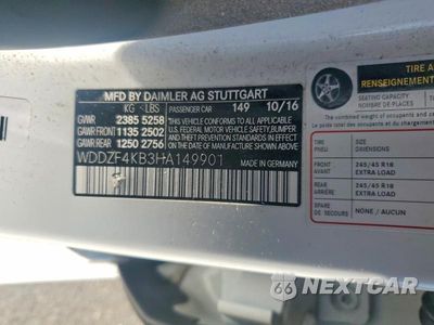 Zdjęcie 12 z 12 samochodu: 2017 MERCEDES-BENZ E 300 4MATIC VIN:WDDZF4KB3HA149901 - miniatura