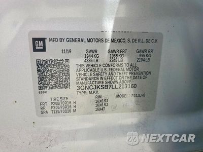 Zdjęcie 13 z 13 samochodu: 2020 CHEVROLET TRAX LS VIN:3GNCJKSB7LL213160 - miniatura
