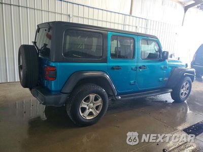 Trzecie zdjęcie samochodu z tyłu: 2019 JEEP WRANGLER UNLIMITED SPORT VIN:1C4HJXDG9KW615744 - miniatura